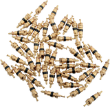 K&L SUPPLY Valve Core - Straight - Gold - 50 Pack 32-8214