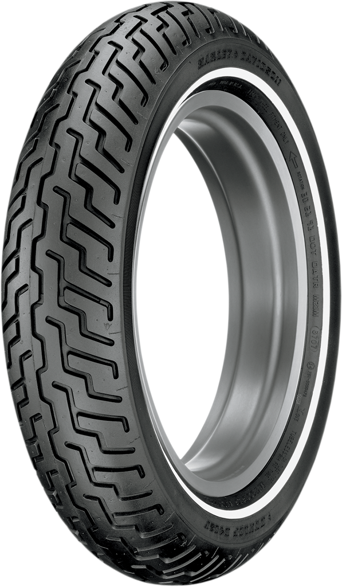 DUNLOP Tire - D402 - Front - MT90-16 - Narrow Whitewall - 72H 45006655 - Cycle City Outdoors