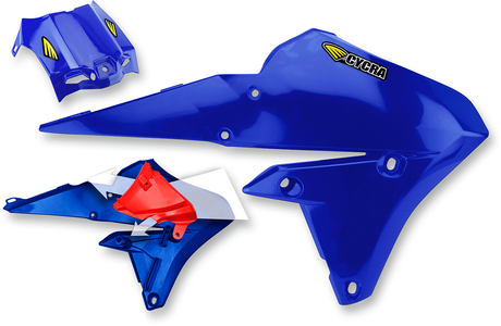 Cycra 1CYC-1778-62 PowerFlow Shrouds - with Air Box Cover - Blue - Yamaha - YZ/WR '14-'19 | Off-Road