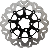 GALFER Wave? Brake Rotor - Rear - Black Carrier DF681CW-B - Cycle City Outdoors