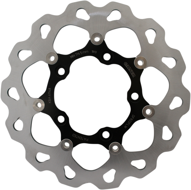 GALFER Wave? Brake Rotor - Rear - Black Carrier DF822FLW - Cycle City Outdoors