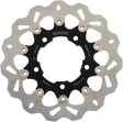 GALFER Wave? Brake Rotor - Rear - Black Carrier DF824CW - Cycle City Outdoors