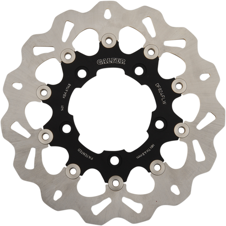 GALFER Wave? Brake Rotor - Rear - Black Carrier DF824CW - Cycle City Outdoors