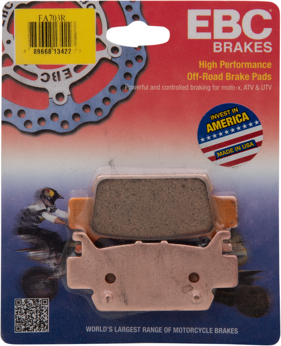 EBC FA-R Series Sintered Rear Left Brake Pads - FA703R (Honda Pioneer 1000-5 / Pioneer 1000 / Talon 1000R 2016–2023)