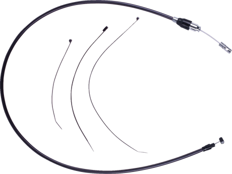 DRAG SPECIALTIES Quick Connect Clutch Cable - Upper - Black/Chrome 4323806HE