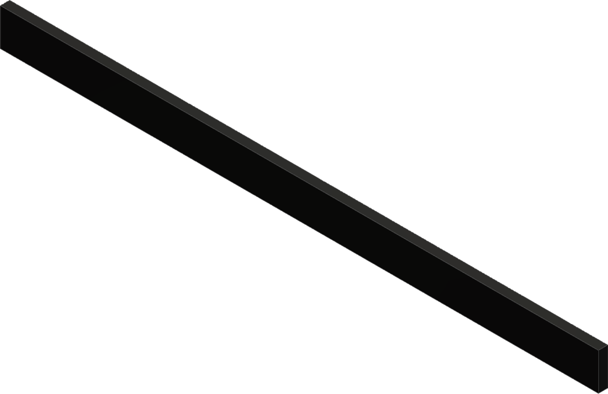 KFI PRODUCTS UHMW Poly Wear Bar - 72" 106672