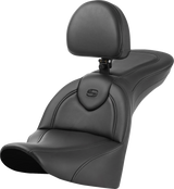 SADDLEMEN Roadsofa* Seat - with Backrest - Plain 818-33-187BR
