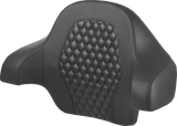 SADDLEMEN Tour Pack Backrest Pad - Honeycomb - Black Stitching - FL '14-'24 814-07-15100