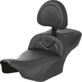 SADDLEMEN Roadsofa* Extended Reach Seat - with Backrest - Carbon Fiber - FLTR/FLHX '23-'24 823-07-186B0