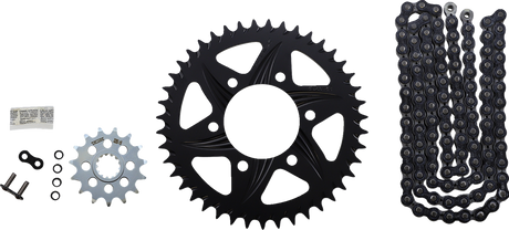VORTEX CK4212 Chain and Sprocket Kit - GFRA - Black - Kawasaki Ninja ZX-6R | Street
