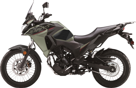STOMPGRIP 55-10-0028-1B Tank Grips - Volcano - Black - Kawasaki - Versys '17-'25 | Street