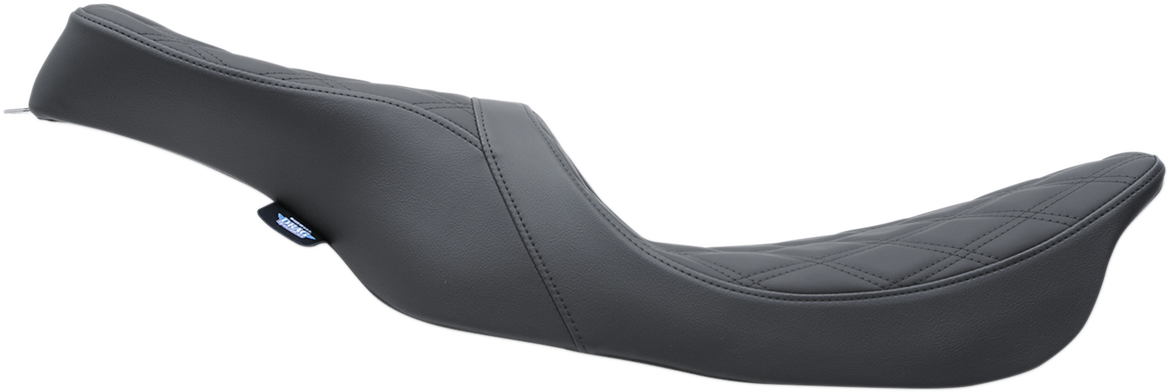 DRAG SPECIALTIES Predator 2-Up Seat - Double Diamond - Black Stitching - FL '99-'07 0801-1154 - Cycle City Outdoors