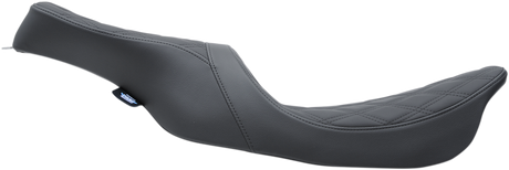 DRAG SPECIALTIES Predator 2-Up Seat - Double Diamond - Black Stitching - FL '99-'07 0801-1154 - Cycle City Outdoors