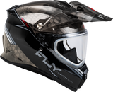 Trekker Cw Conceal Helmet Dual Shld Black/Grey/White Sm - Cycle City Outdoors