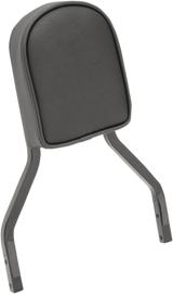 DRAG SPECIALTIES SEATS Sissy Bar Pad - Short - Smooth W/Piping - Black 0822-0297