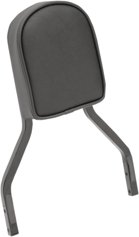 DRAG SPECIALTIES SEATS Sissy Bar Pad - Short - Smooth W/Piping - Black 0822-0297