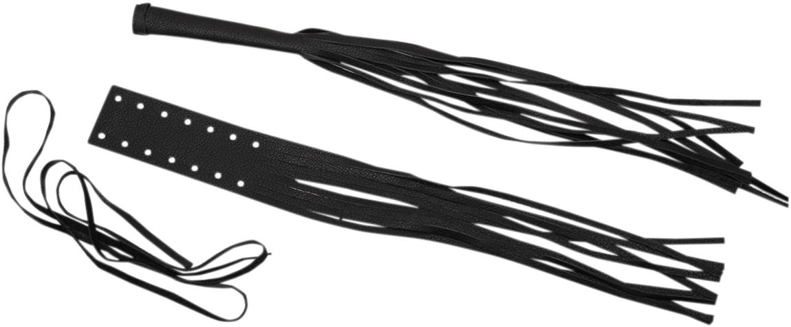 DRAG SPECIALTIES Lever Covers - Fringed Leather DS243062 - Cycle City Outdoors