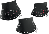DRAG SPECIALTIES Mud Flap - Studded with Plain Center - 9-1/2" W x 6-1/2" H DS393703 - Cycle City Outdoors