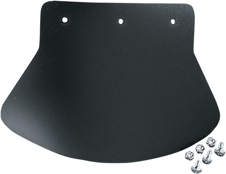 DRAG SPECIALTIES Mud Flap - Plain - 9-1/2" W x 6-1/2" H DS393702 - Cycle City Outdoors