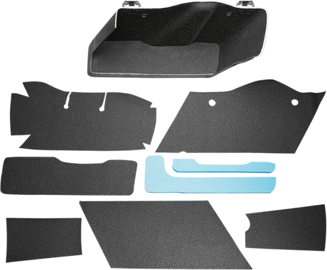 DRAG SPECIALTIES Saddlebag Lining Kit - Black - FL '93-'13 DS710116 - Cycle City Outdoors