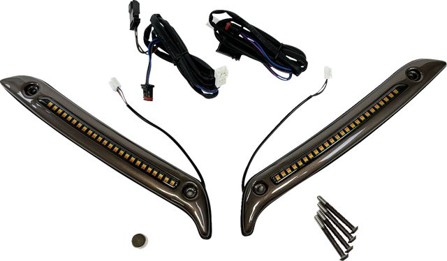 CUSTOM DYNAMICS LED Windshield Trim - Dark Bronze CD-LRST-WT-D