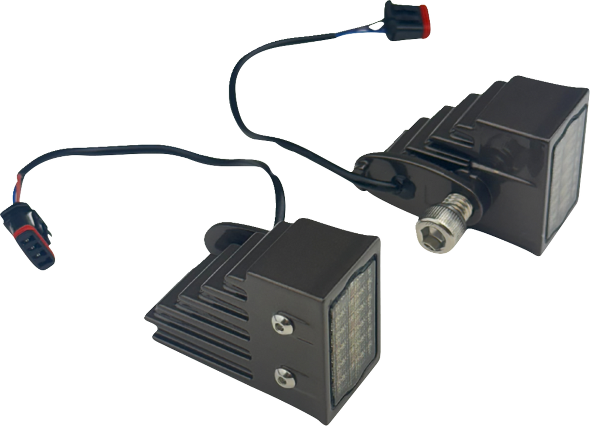 CUSTOM DYNAMICS LED Turn Signals - Front - Dark Bronze CD-LRST-FTS-D