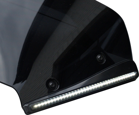 CUSTOM DYNAMICS Windshield Trim - LED - Turn Signal - Black - Smoke Lens CD-RG23-SWT-B
