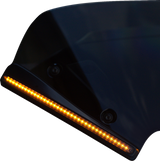 CUSTOM DYNAMICS Windshield Trim - LED - Turn Signal - Black - Smoke Lens CD-RG23-SWT-B