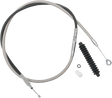DRAG SPECIALTIES High-Efficiency Braided Stainless Steel Clutch Cable 5322405HE