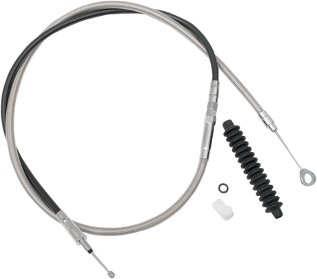 DRAG SPECIALTIES High-Efficiency Braided Stainless Steel Clutch Cable 5322405HE