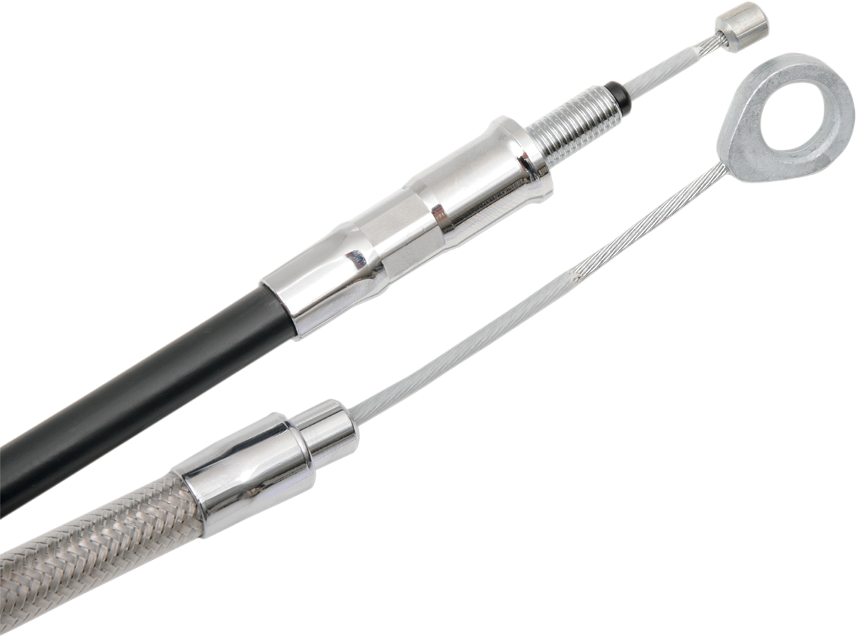 DRAG SPECIALTIES High-Efficiency Braided Stainless Steel Clutch Cable 5322405HE