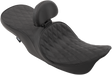 DRAG SPECIALTIES EZ Glide II Backrest - Small - Solar Reflective Leather - Smooth 0822-0133 - Cycle City Outdoors