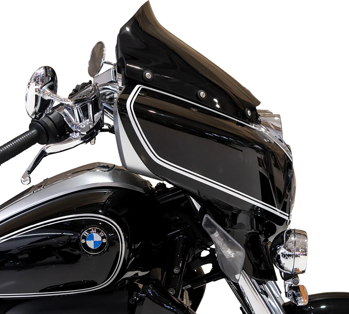 KLOCK WERKS Flare* Windshield - 14-1/2" - Dark Smoke - BMW KWW-06-0608-DS