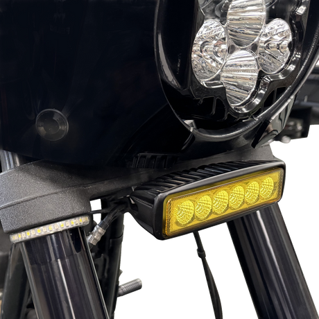 CUSTOM DYNAMICS Mount - Light Bar - Textured Satin Black - FXLRS LB-HP-LRS