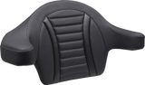 MUSTANG Deluxe Extended Passenger Arm Backrest - Gunmetal Stitch - Touring 88403GM