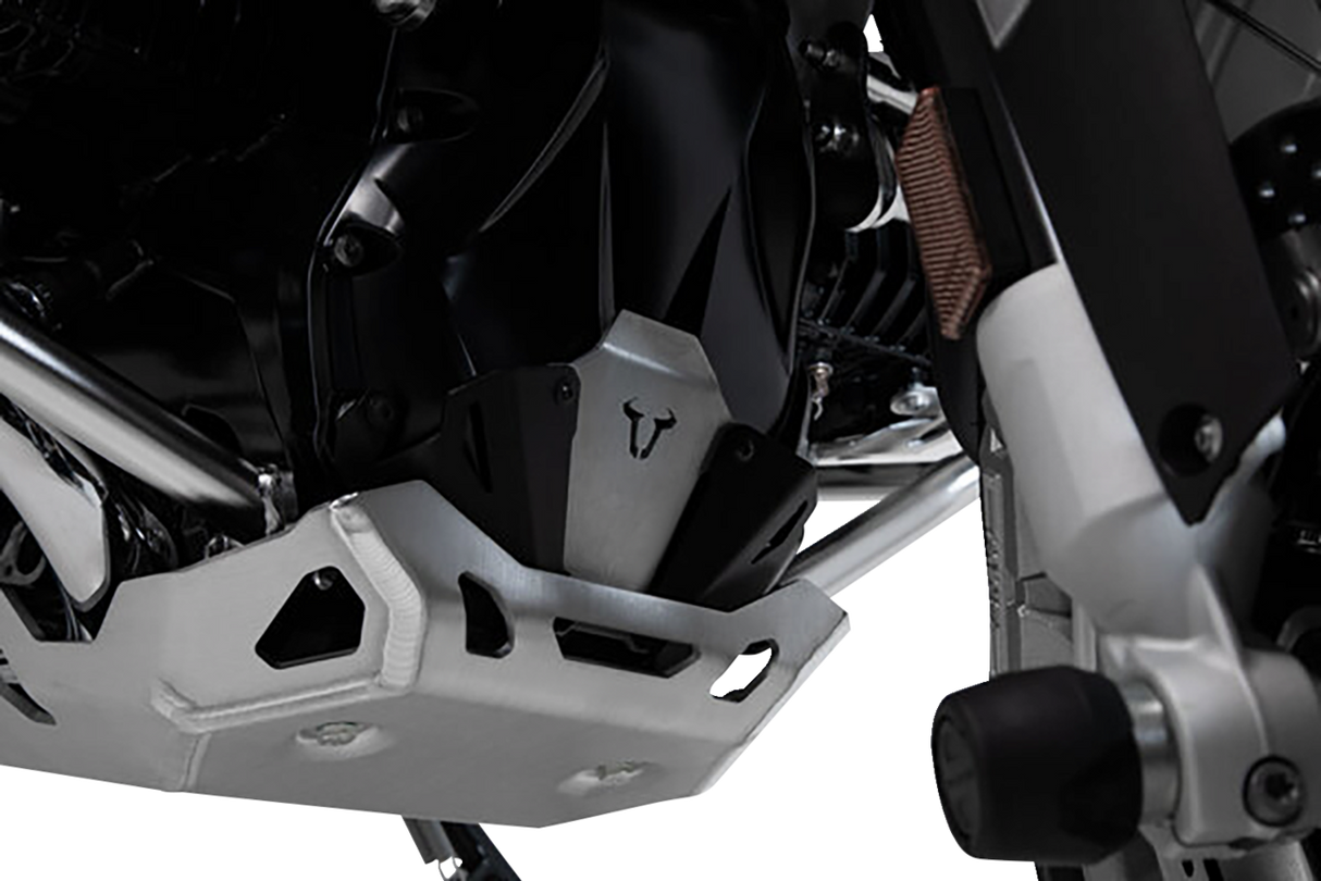 SW-MOTECH Engine Guard Extension - Front - Black/Silver - BMW - 1200/1250 MSS.07.781.10100/B