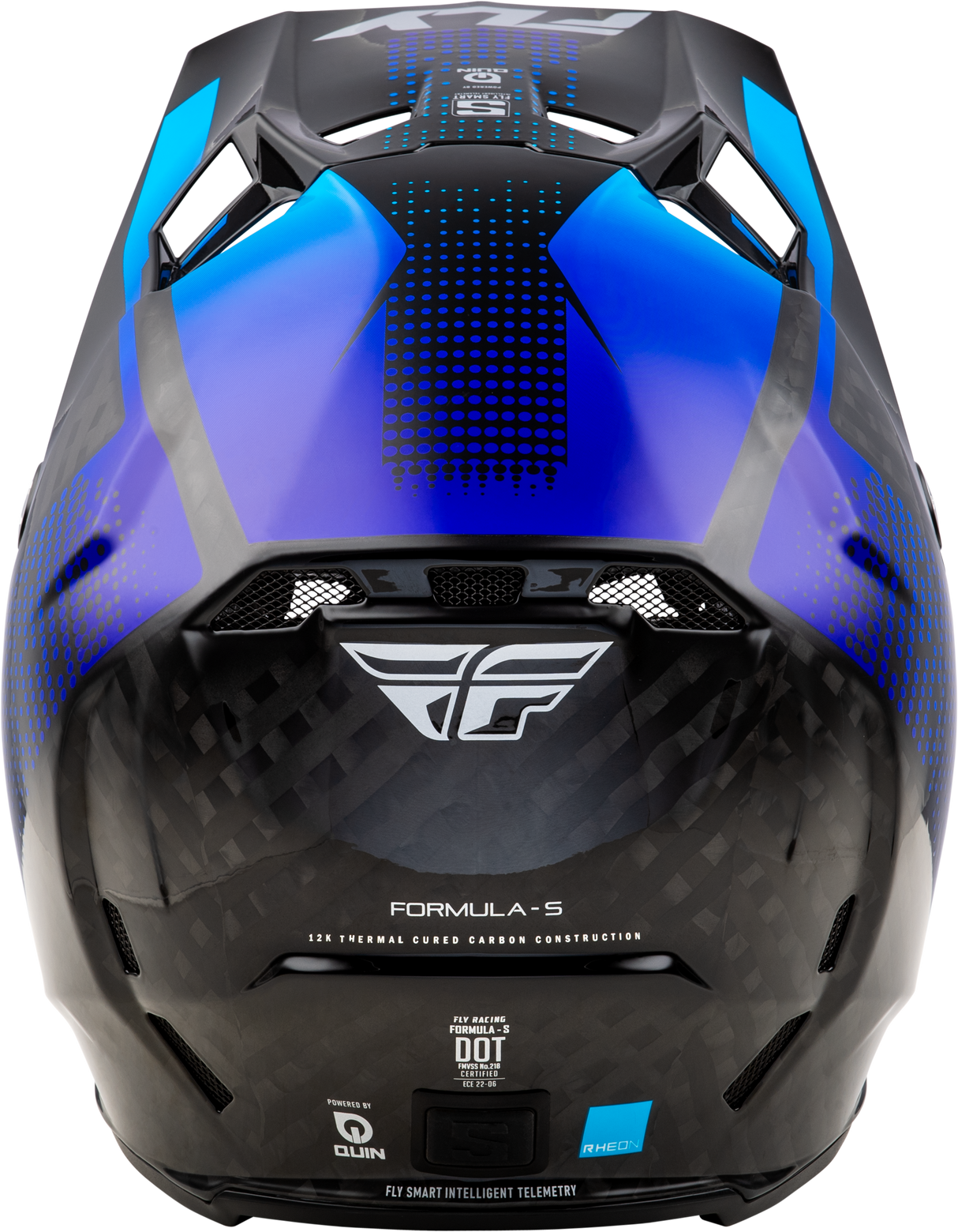 Yth Formula S Carbon Protocol Helmet Black Carbon/Blue Yl - Cycle City Outdoors