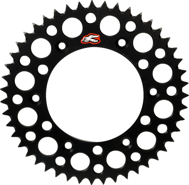 RENTHAL Rear Sprocket - Aluminum - 46 Tooth - Black 224U-520-46GPBK