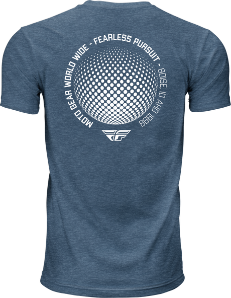 Fly Worldwide Tee Blue Sm