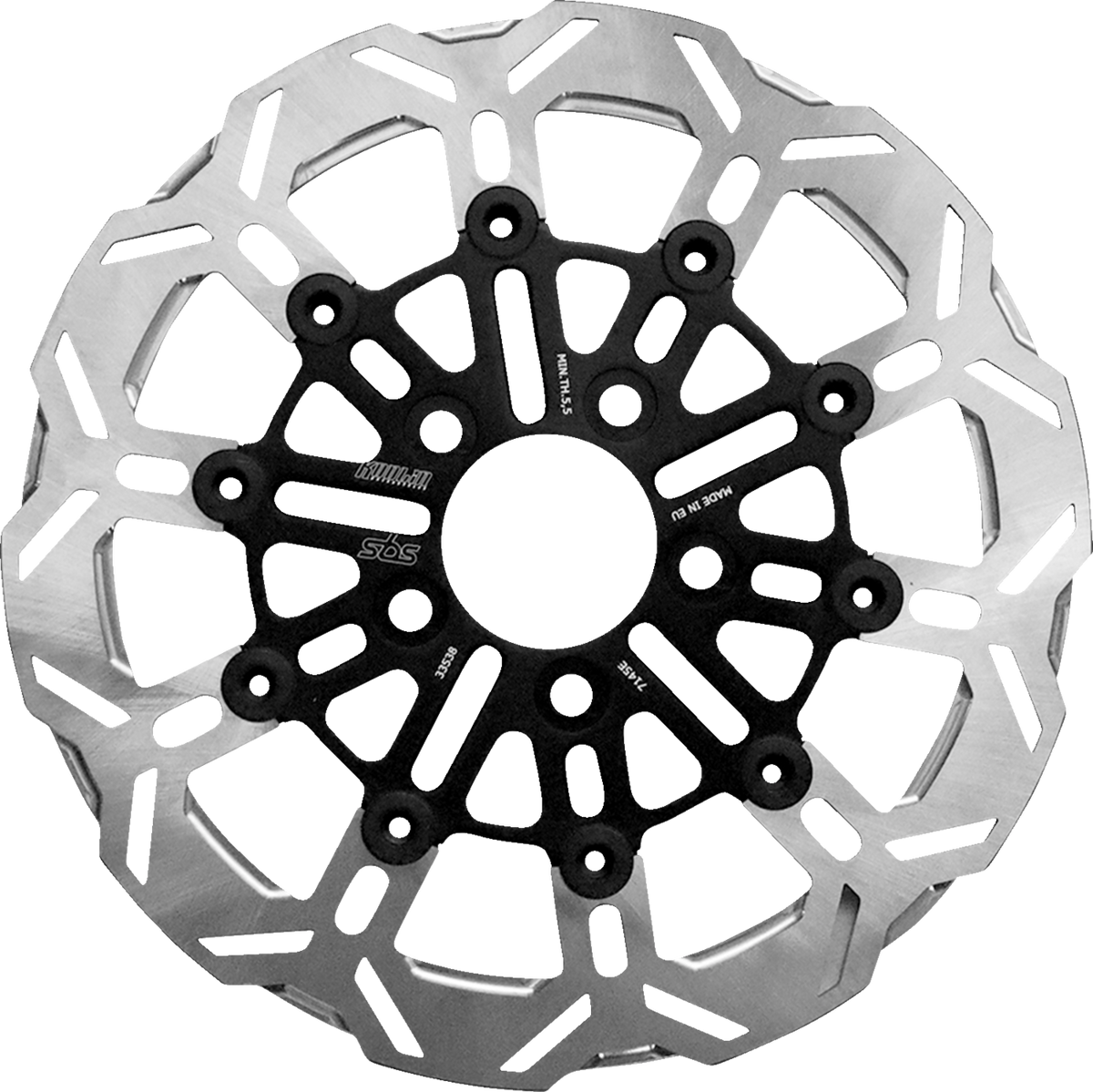 SBS Brake Rotor Designed by Kodlin, Rear - 7145E (Harley-Davidson FXDB Street Bob / FXDF Fat Bob / FLD Switchback 2004–2025)