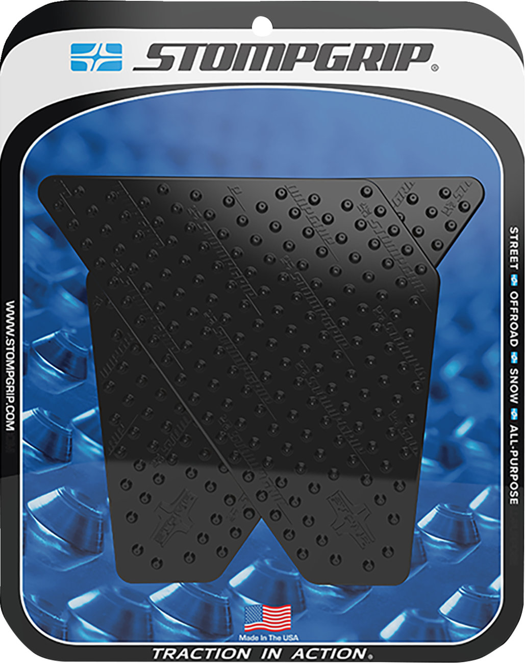 STOMPGRIP 55-10-0060-5B Tank Grips - Volcano - Black - Yamaha - Super Tenere '14-'24 | Street