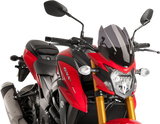 Puig Hi-Tech Parts 9435F New Generation Windscreen - 13" - Dark Smoke - GSXS750 | Street