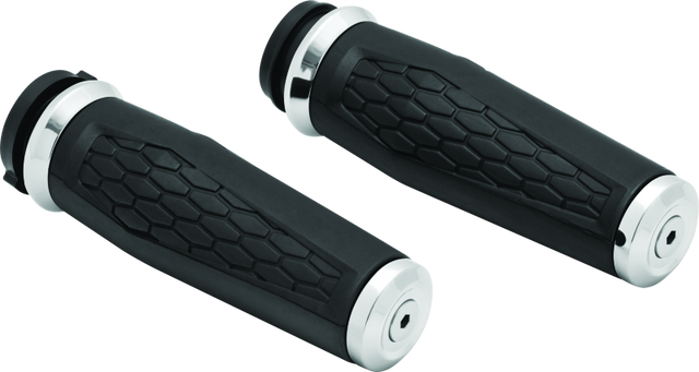 Kuryakyn Hex Grips Thottle-By-Wire Chrome - Cycle City Outdoors