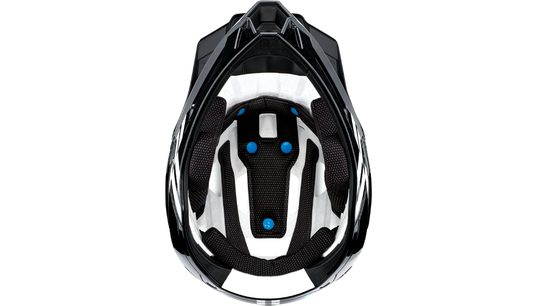 100% Trajecta Bicycle Helmet - Fidlock - Black/White