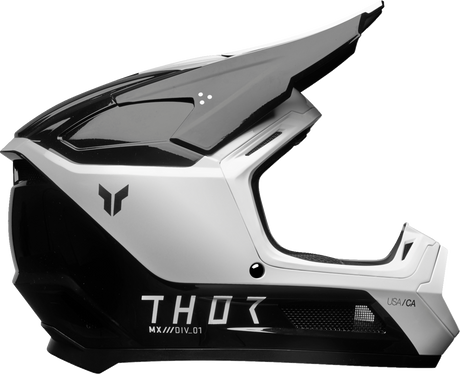 THOR Youth Fleet Helmet - Storm - Black/White - Medium 0111-1687