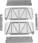 MOOSE OFFROAD Radiator Guards - Silver - Kawasaki 12-3000