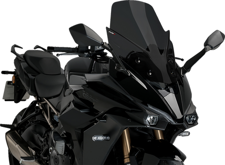 Puig Hi-Tech Parts 21342F Touring Windscreen - 21-1/2" - Dark Smoke - GSX-S1000 | Street
