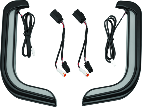 Kuryakyn Tracer LED Fairing Lower Accents Black - Cycle City Outdoors