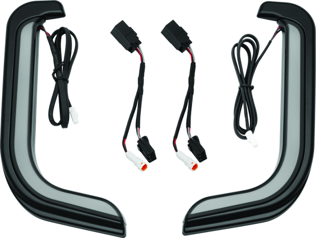 Kuryakyn Tracer LED Fairing Lower Accents Black - Cycle City Outdoors