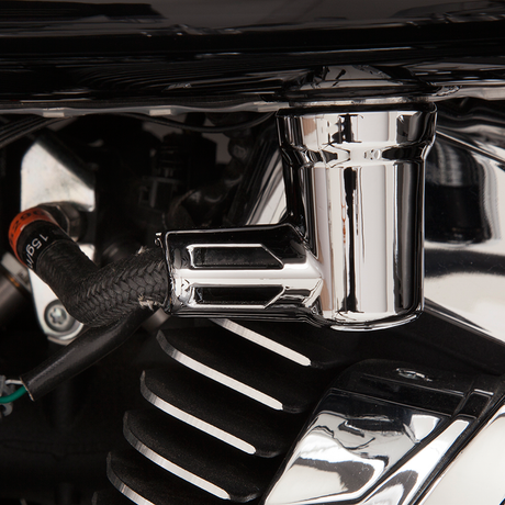 Ciro Fuel Line Fitting Cover - Chrome 73000 - Cycle City Outdoors